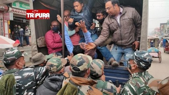 JMC 10,323 terminated teachers, who were observing 27th Jan as ‘BLACK DAY’ Arrested by Police